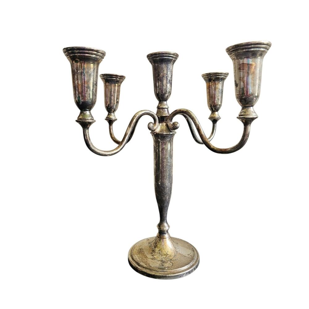 Vintage Godinger Adjustable  Candelabra 12.5" Tall